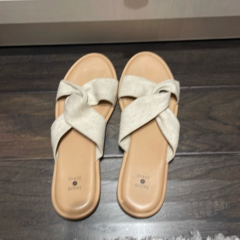 Gently warn shade and shore khaki twist fabric sandals